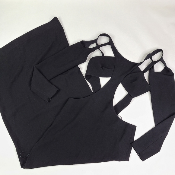 MONOT Black FW21 Cutout Backless Dress sz 38 / US 4 - Picture 3 of 7